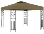 vidaXL Pavillon 3x3 m Taupe 180 g/m2