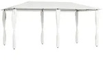 vidaXL Pavillon mit Pfostenverkleidung 2,98x5,3x2,59 m Creme 160 g/m2