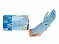 "HYGONORM Nitril-Handschuh "SAFE LIGHT", M, blau, puderfrei"