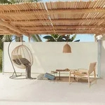 vidaXL Seitenmarkise Ausziehbar 180x600 cm Creme