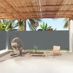 vidaXL Seitenmarkise Ausziehbar Anthrazit 200x1000 cm