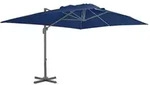 vidaXL Ampelschirm mit Aluminium-Mast 4x3 m Azurblau