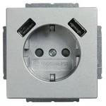 Busch-Jaeger SCHUKO-2x USB Steckdose 20 EUCB2USB-83
