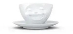 FIFTYEIGHT Kaffeetasse 200ml - Lachend wei&szlig;