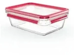 EMSA CLIP & CLOSE N10410 GLAS, Box, Rechteckig, 1,3 l, Transparent, Glas, 420 &deg;C