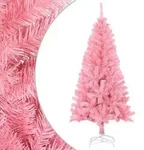 vidaXL K&uuml;nstlicher Weihnachtsbaum mit St&auml;nder Rosa 150 cm PVC