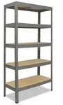 shelfplaza PRO 180x100x40 cm Schwerlastregal in grau mit 5 B&ouml;den und 200 kg Traglast