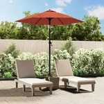 vidaXL Sonnenschirm Terrakotta 200 x 224 cm Aluminium