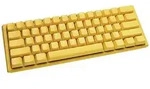 Ducky One 3 Yellow Mini Kabelgebunden Gaming-Tastatur, Tastatur Deutsch, QWERTZ Gelb