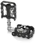 XLC PD-S20 System-Pedal einseitig SPD-kompatibel, schwarz/silber (1 Paar)