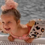 Schwimmfl&uuml;gel Beige Leopard 0-2 Jahre