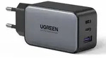 UGREEN USB-A+2xUSB-C 65W GaN Tech Fast Wall Charger EU Black (10335)