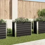 vidaXL Garten-Hochbeet Anthrazit 100 x 40 x 77 cm Verzinkter Stahl
