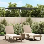 vidaXL Sonnenschirm mit Aluminium-Mast 2x1,5 m Anthrazit