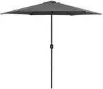 vidaXL Sonnenschirm mit Aluminium-Mast 270x246 cm Anthrazit