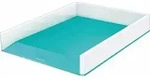LEITZ Briefablage WOW Duo Colour perlwei&szlig;/eisblau