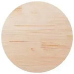 vidaXL Tischplatte &Oslash;80x2,5 cm Massivholz Kiefer
