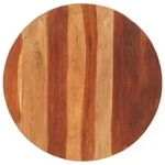vidaXL Tischplatte Massivholz Palisander Rund 25-27 mm 70 cm