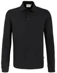 HAKRO Longsleeve-Poloshirt MIKRALINAR&reg; schwarz, S