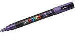 Fasermaler Uni Posca PC-3M 0,9-1,3mm Glitter violett
