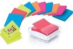 Haftnotizen Super Sticky Z-Notes 76x76mm 12x90 Blatt + Spender