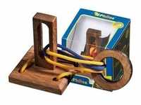 Verrückter Ring, Seilpuzzle, Geschicklichkeitsspiel aus Holz, 1-2 Spieler, ab 8