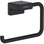 hansgrohe Toilettenpapierhalter, AddStoris Q, 40&times;40&times;77mm, Wandmontage, mattschwarz,