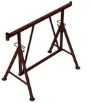 "Faltger&uuml;stbock "Compakt S 1200", braun lackiert - Gr. 1 B 1.2 x H 0.75-1.30 m"