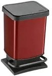 Rotho Treteimer Paso 20 Liter, 29,3 x 26,6 x 45,7 cm, rot