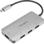 Targus USB-CTM to 4-Port USB-A Hub 4 Port USB 3.2 Gen 1-Hub (USB 3.0) Silber