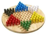 Halma, gro&szlig;, 380 mm, Brettspiel, f&uuml;r 2-6 Spieler, ab 6 Jahren