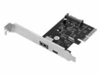 DIGITUS PCIe Karte, USB Type-C + USB A - USB-C 3.1 x 1 + USB 3.1 Gen 2 x 1