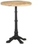 vidaXL Bistrotisch &Oslash;60x76 cm Raues Mangoholz