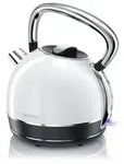 Arendo Wasserkocher 1,7 l, 2200 W, Edelstahl, Retro Style, Vintage,...