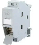 Metz Connect 130B117003-E Netzwerkdose Hutschiene CAT 6a Lichtgrau (RAL 7035)