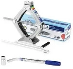 alca&reg; Scherenwagenheber 0,8t I kompakter Autoheber mit drehbarem Sattel, T&Uuml;V & GS,