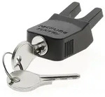KLICKfix Steckschloss f&uuml;r Racktime f&uuml;r System Adapter Snapit, schwarz/silber