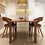 vidaXL Esszimmerst&uuml;hle 2 Stk. Braun Kunstleder