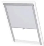 vidaXL Verdunklungsrollo Wei&szlig; SK08