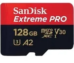 SanDisk Extreme PRO microSDXC-Karte 128GB Class 10, UHS-I, v30 Video Speed Class