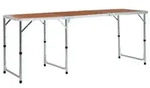vidaXL Klappbarer Campingtisch Aluminium 180 x 60 cm