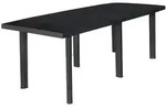 vidaXL Gartentisch Anthrazit 216x90x72 cm Kunststoff