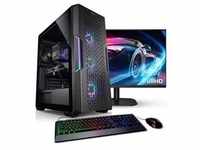 Kiebel PC Set Gaming mit 23.8 Zoll TFT Raptor V AMD Ryzen 5 5600X, 16GB DDR4, RTX