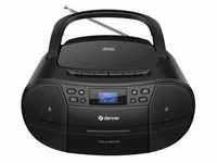 CD-Player Boombox mit Kassette, DAB+ UKW Radio und AUX-IN DENVER TDC-280B...