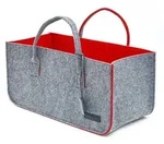 Schwerlast Filztasche - 50x25x25 Filz Einkaufstasche - Kamintasche Kaminholzkorb