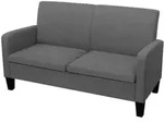 vidaXL 2-Sitzersofa 135 x 65 x76 cm Dunkelgrau