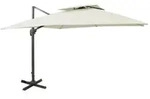 vidaXL Ampelschirm mit L&uuml;ftung 300x300 cm Sandwei&szlig;