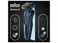 Braun Series 6 61-B1500s - Folienschaber - Tasten - Blau - LED - Akku -