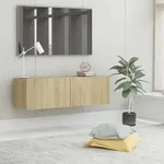 vidaXL TV-Schrank Sonoma-Eiche 100x30x30 cm Holzwerkstoff