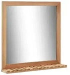 vidaXL Badezimmerspiegel 60&times;12&times;62 cm Walnuss Massivholz